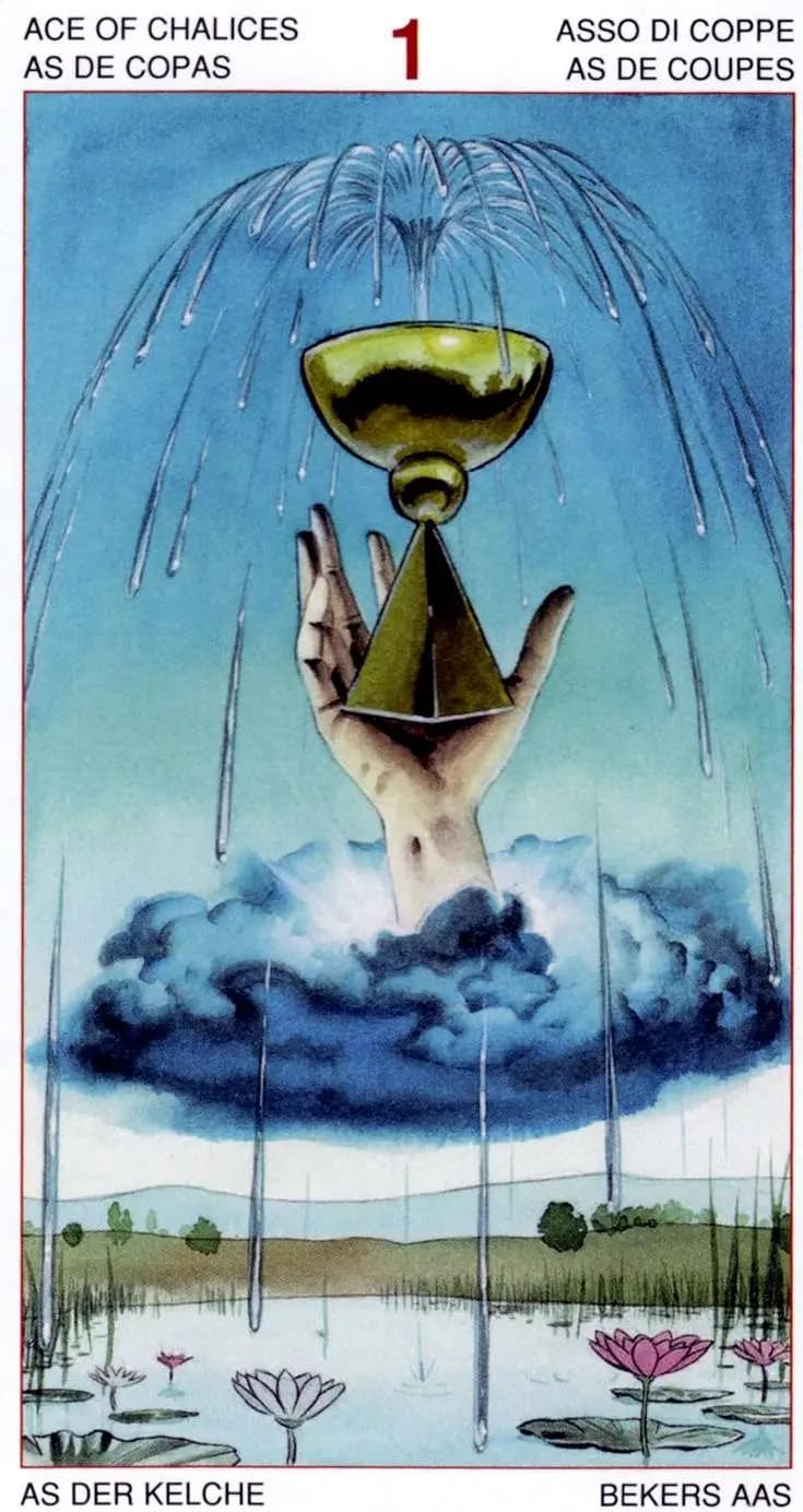 圣杯王牌 塔罗卡牌