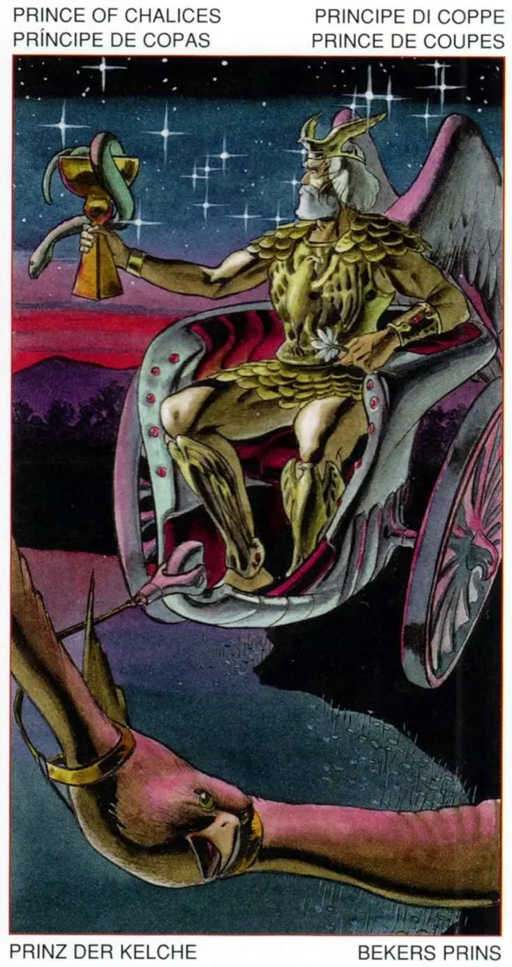 圣杯国王 塔罗牌图像