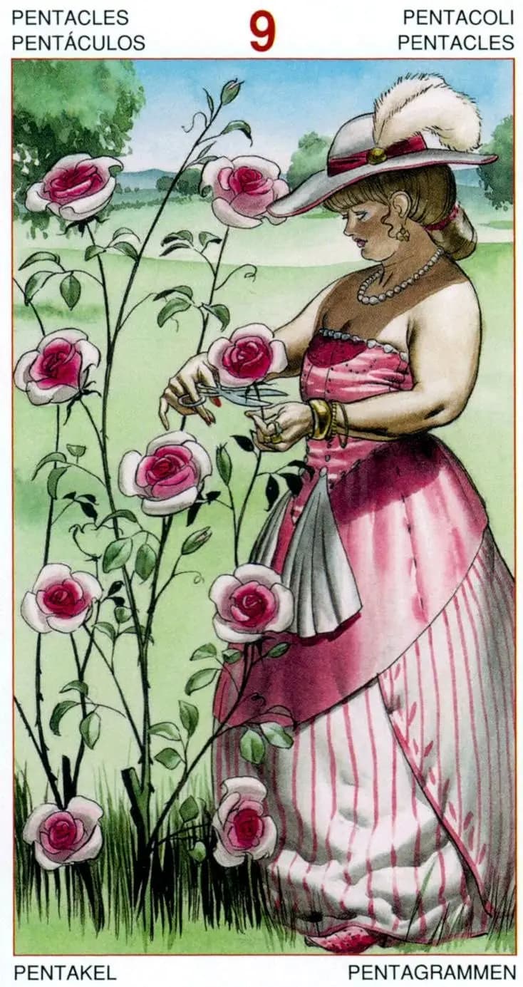 金币九 塔罗牌图像