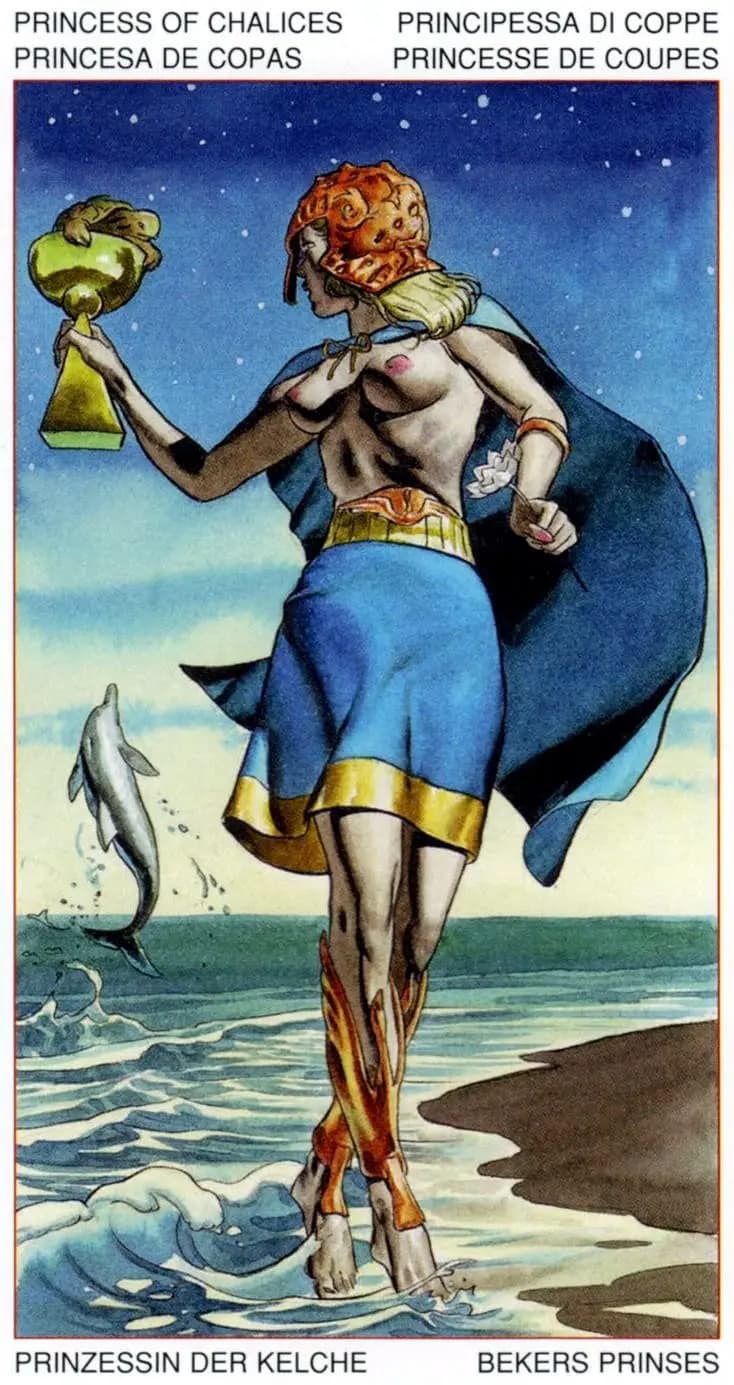 圣杯侍者 塔罗牌图像