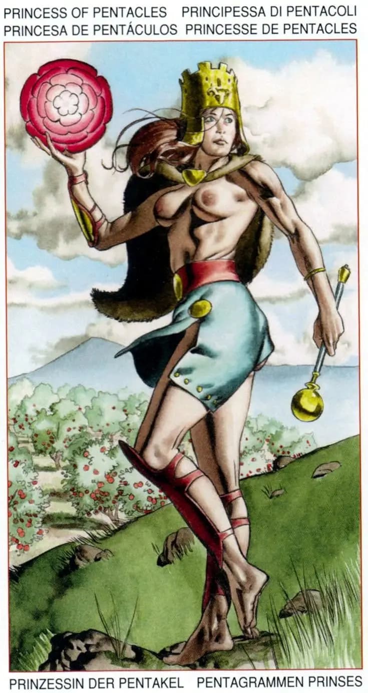 金币侍者 塔罗牌图像