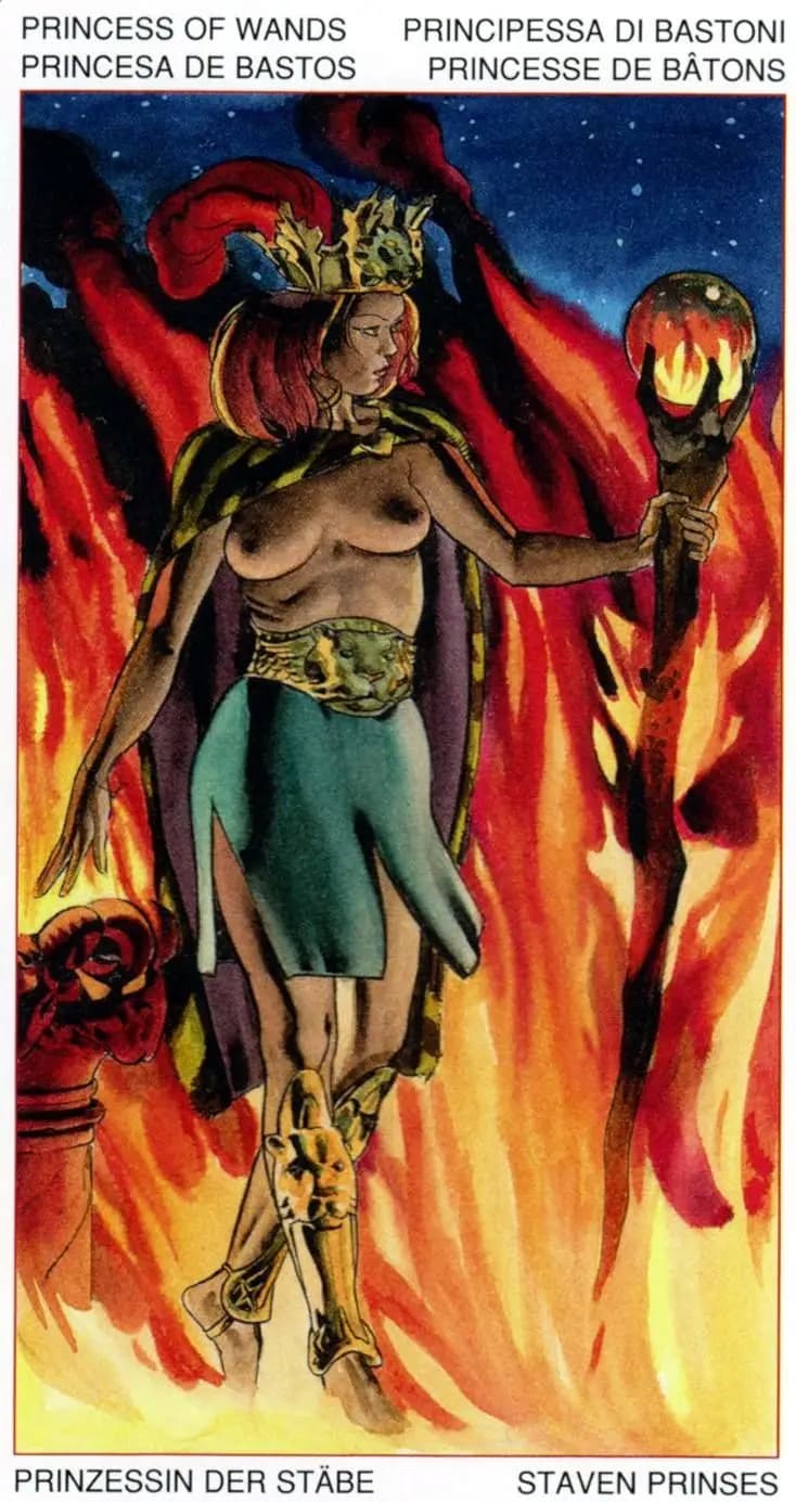 权杖侍从 塔罗卡牌