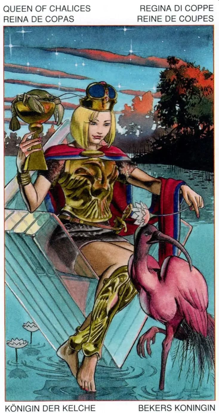 圣杯皇后 塔罗卡牌
