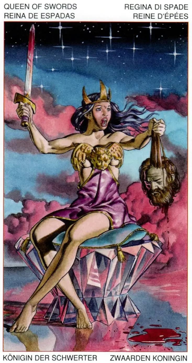 宝剑皇后 塔罗卡牌