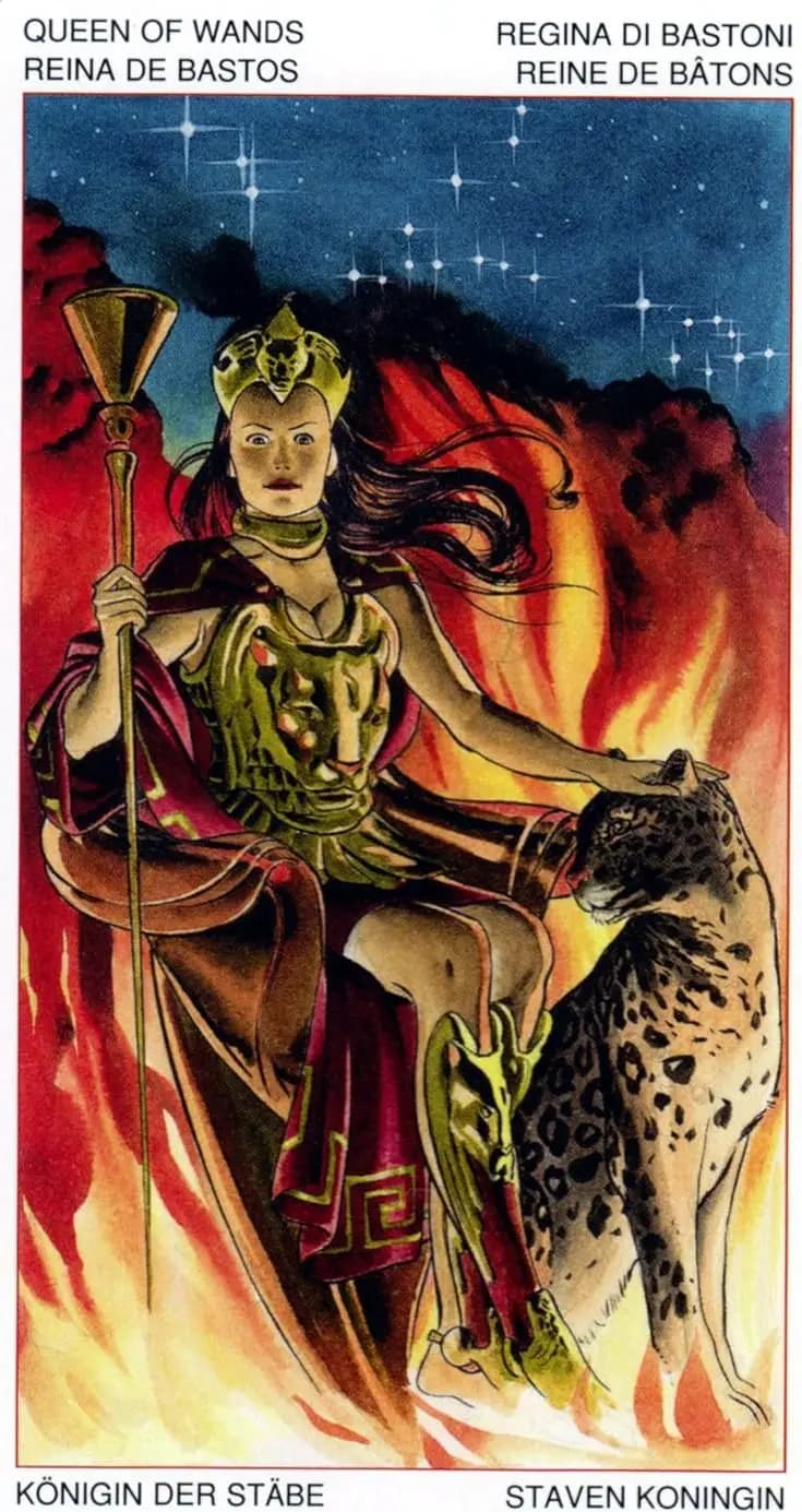 权杖皇后 塔罗卡牌