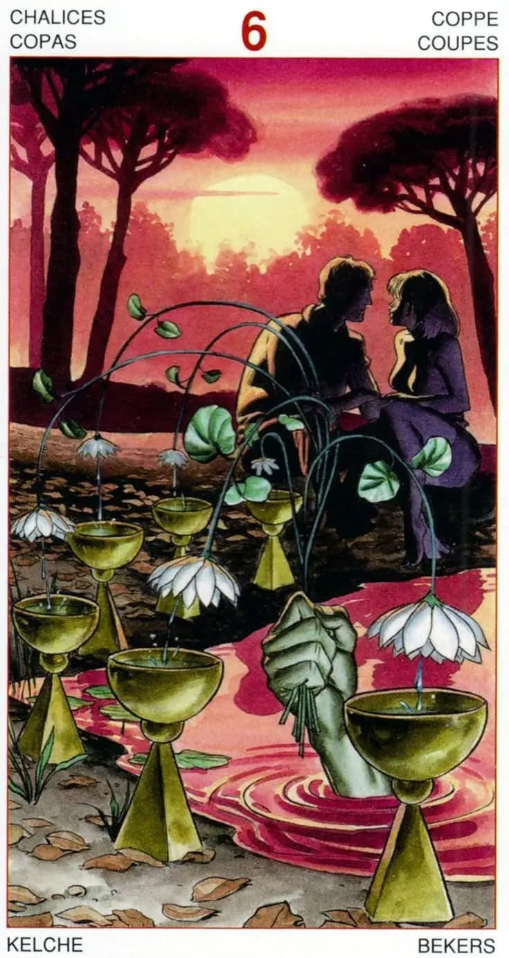 圣杯六 塔罗卡牌