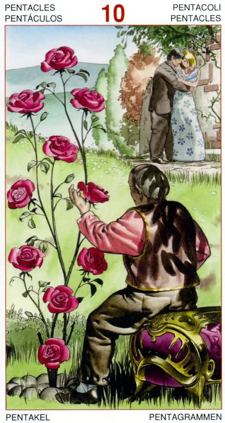 金币十 塔罗牌图像