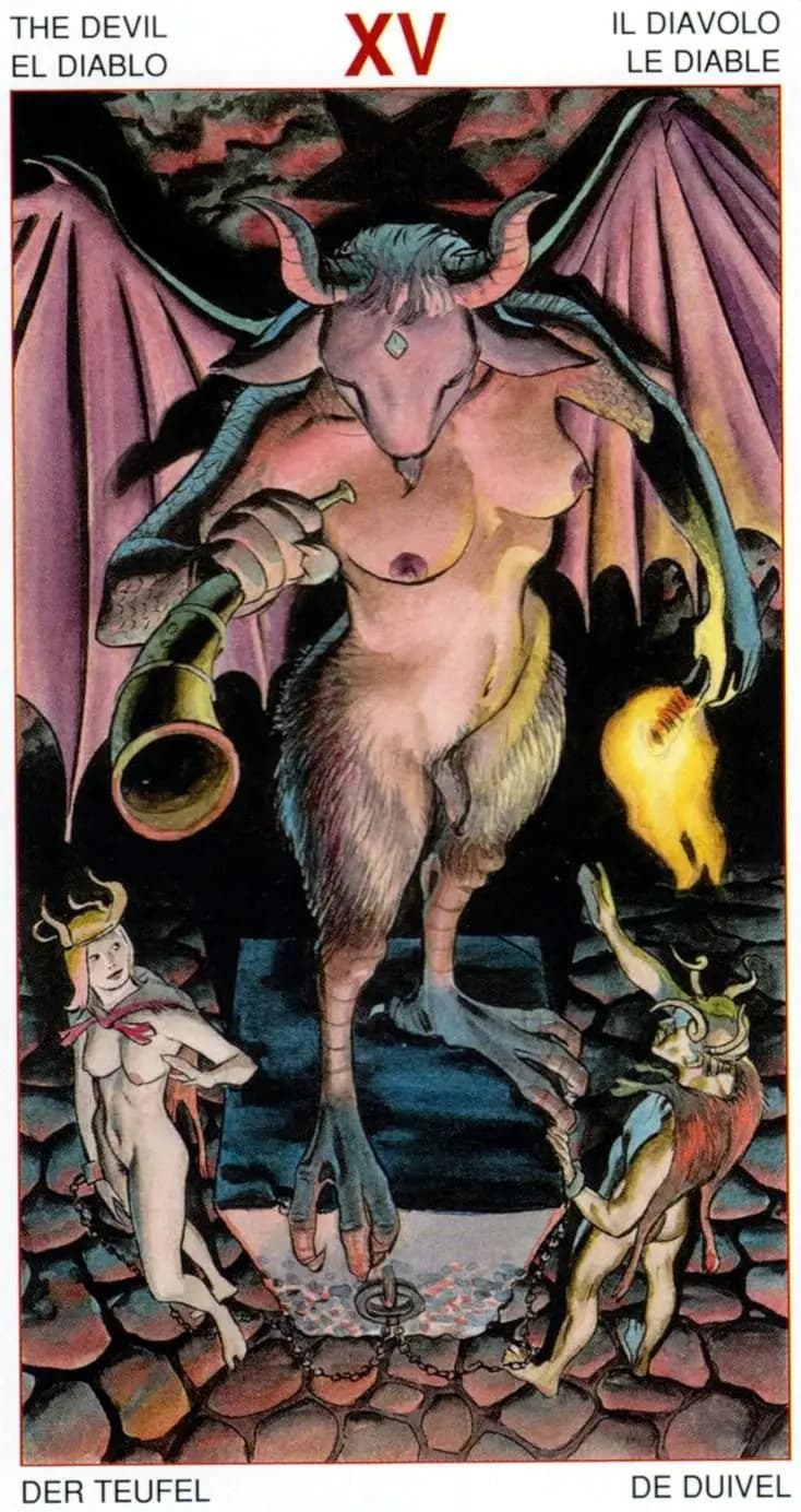 恶魔 塔罗卡牌