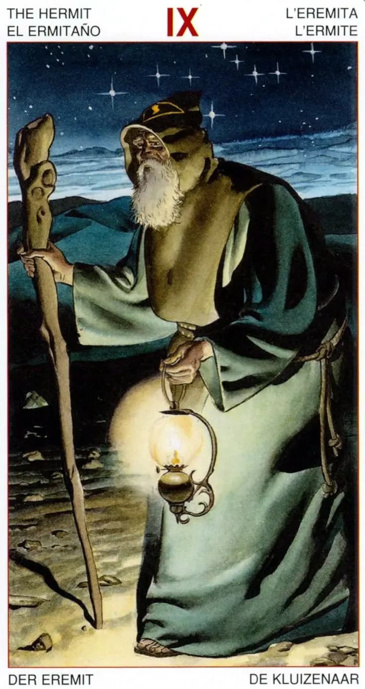 隐士 塔罗牌图像