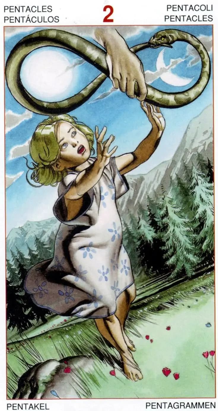 金币二 塔罗卡牌